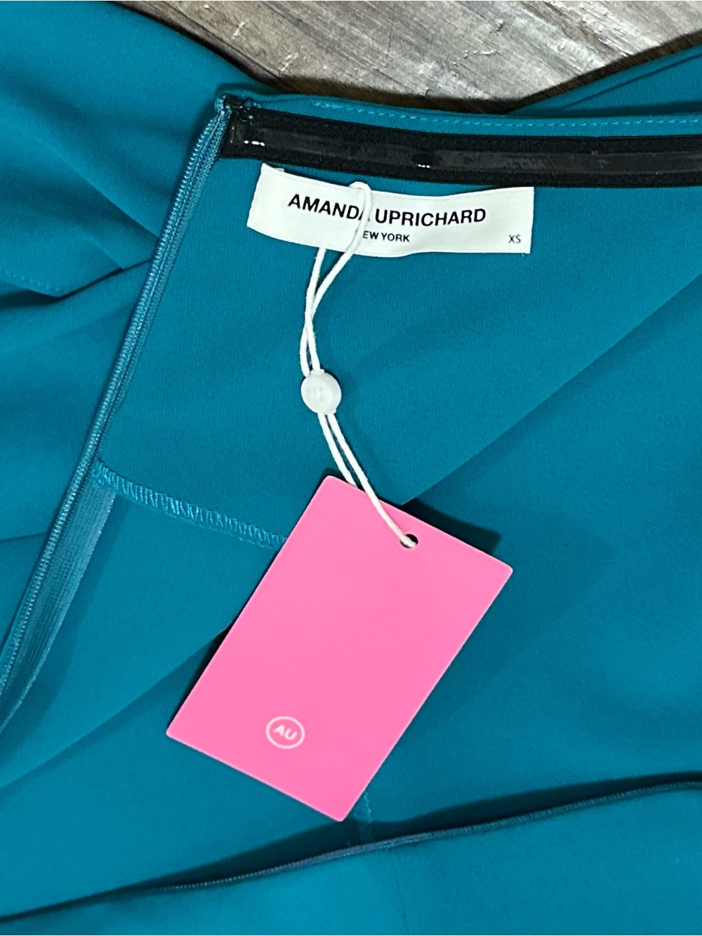 NWT Amanda Uprichard Emiliana Midi Drsss in Jade Green. Size XS. - Picture 12 of 16